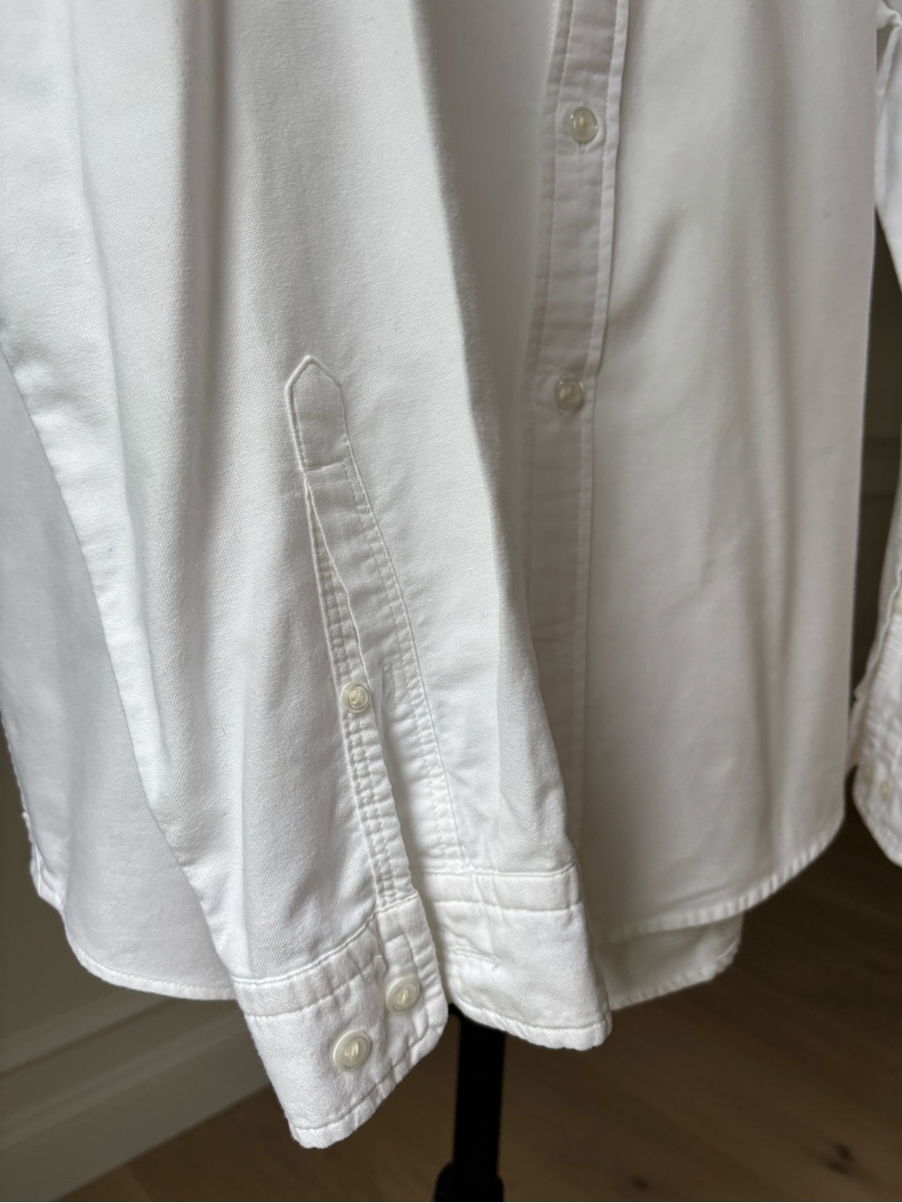 EXPRESS 100% Cotton Men's White Casual Button-Down Shirt, SIZE L - Picture 5 of 7